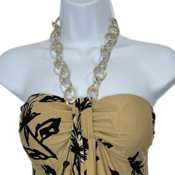 Y2k Mustard Yellow Halter Top - Picture 2 of 4